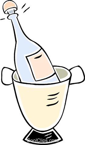 Champagne Bottle Royalty Free Vector Clip Art Illustration - Champagne Bottle Royalty Free Vector Clip Art Illustration (282x480)