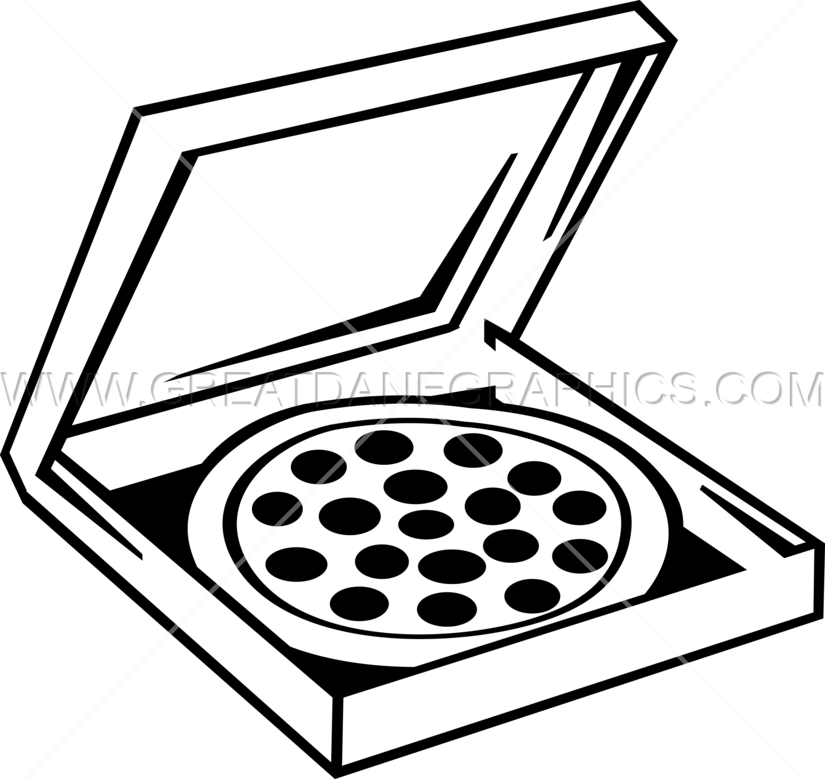 Clipart Box Pizza - Draw A Pizza Box (825x779)