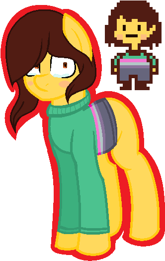 Frisk And Chara Fusion - Deviantart (387x564)