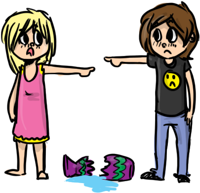 Blame Is A Way We Discharge Pain - Blaming Others Clipart (424x410)
