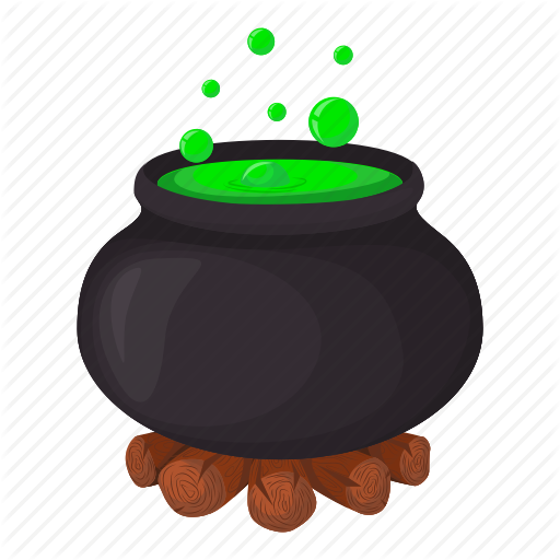 Kettle Clipart Witch - Illustration (512x512)