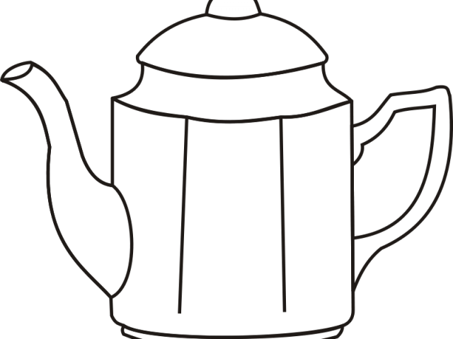 Kettle Clipart Outline - Machine Teapot Coffee Kettle Clipart Transparent (640x480)
