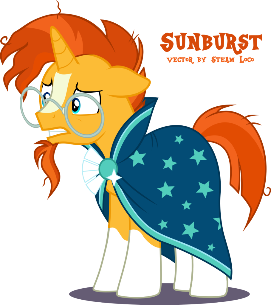 Rutgernl, Messy Mane, Safe, Simple Background, Solo, - Mlp Sunburst Vector (909x1024)