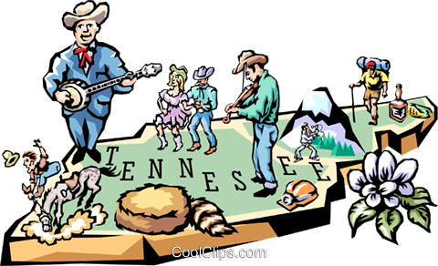 Tennessee Vignette Map Royalty Free Vector Clip Art - Cartoon (480x292)