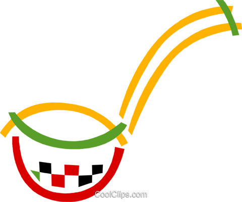 Hand Drawn, Vector, Sketch Illustration Of Soup Ladle - Soup Ladle Ladle Clip Art (480x400)