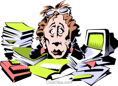 Cartoon Frazzled Woman Royalty Free Vector Clip Art - Free Clip Art For Frazzled (480x349)