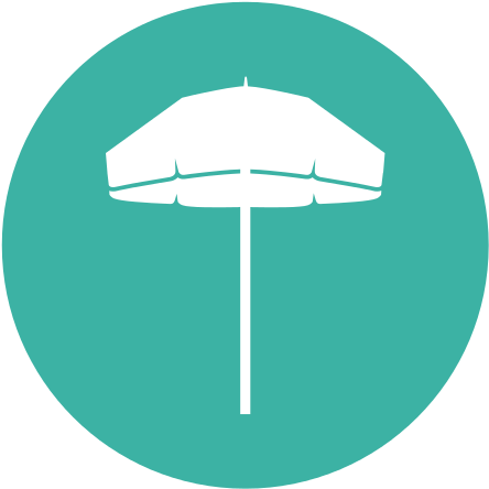 Beach Umbrella Icon - Icon (550x550)