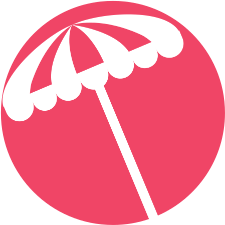 Beach Umbrella Summer Icon - Portable Network Graphics (550x550)