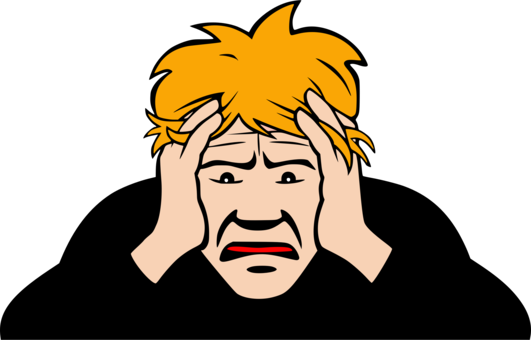 Worry Frustration Anxiety Stress Emotion - Worry Clipart (531x340)