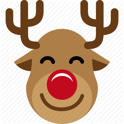 Christmas Reindeer Clipart Reindeer Santa Claus Clip - Christmas Reindeer Icon (512x512)