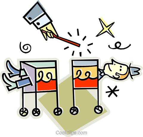 Magic Trick Royalty Free Vector Clip Art Illustration - Clip Art (480x460)