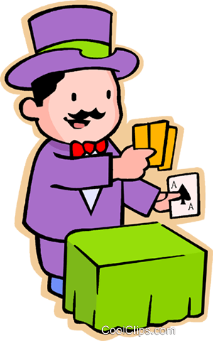 Little Boy Playing With Magic Royalty Free Vector Clip - Verb (300x480)