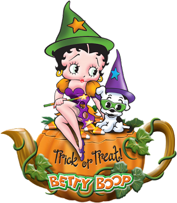 A Place For Today's Modern Witches - Betty Boop Halloween Clipart (400x400)