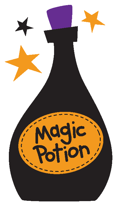 Halloween Magic, Halloween Potions, Halloween Labels, - Halloween Potion Clipart (436x756)
