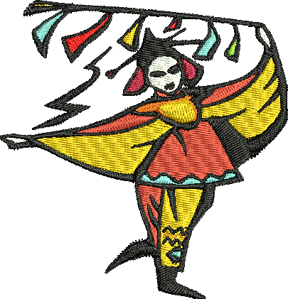 Free Oriental Embroidery Design - Illustration (405x421)