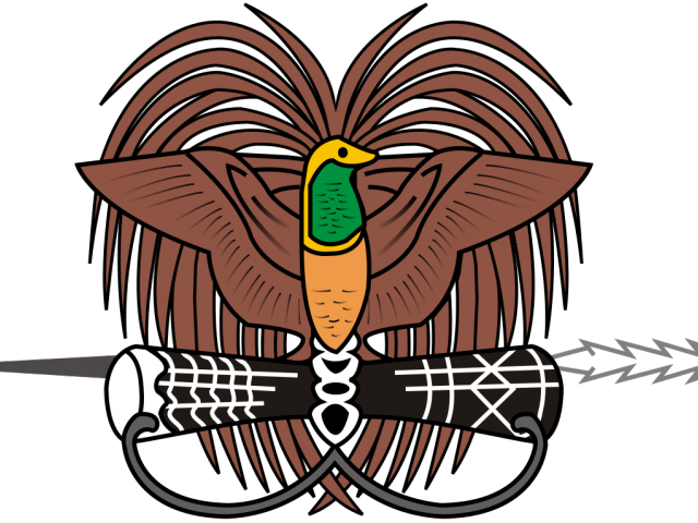 Bird Of Paradise Clipart Papua New Guinea Flag - Papua New Guinea Flag Bird (640x480)