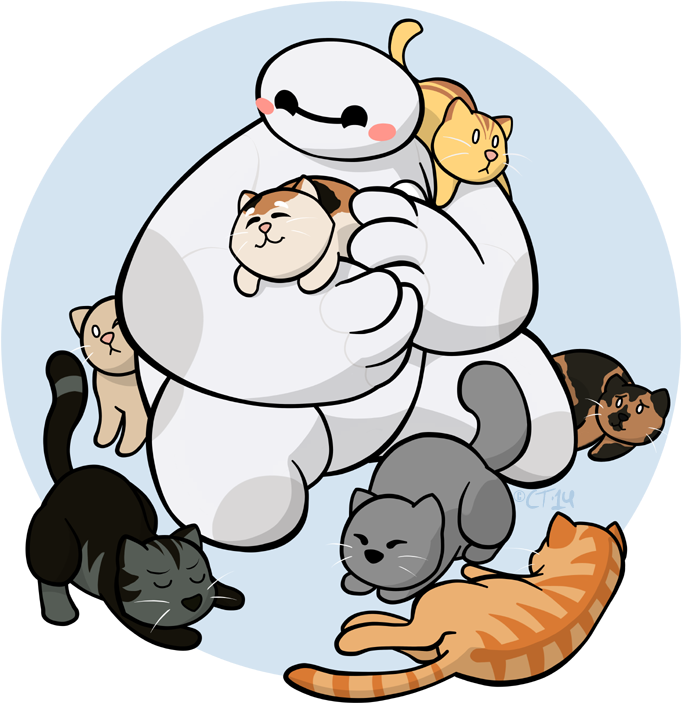 Cat Paradise By Kingdomblade On Deviantart Big Hero - Baymax Cat (800x800)
