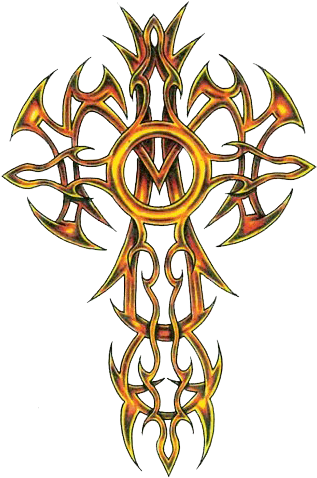 Clipart Tattoos Photo Transparentpng - Transparent Tribal Cross Background (330x504)