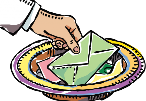 Contribution Envelopes - Tithes And Offering Clipart (608x400)