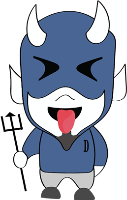 Blue Devil Stickers Messages Sticker-1 - Sticker (408x408)