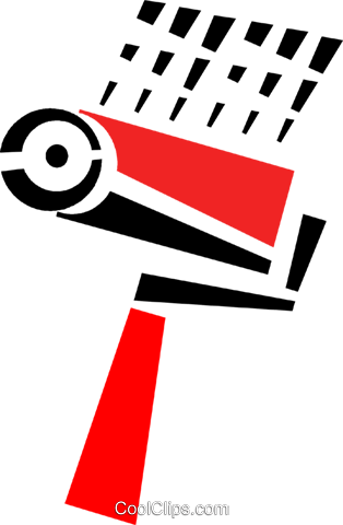 Paint Roller Royalty Free Vector Clip Art Illustration - Circle (314x480)