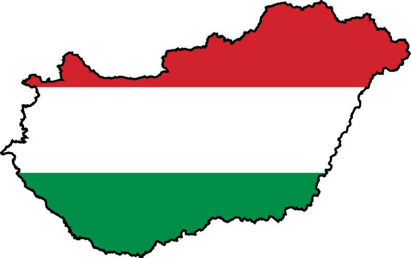 Hungary Flag And Map (800x502)