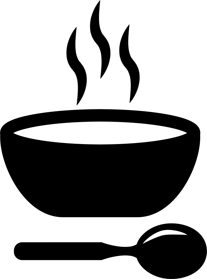 Soup Hot Bowl With Spoon Comments - Soup (728x980)