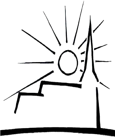 Bird's Eye View Of Emmanuel Church - Line Art (388x478)