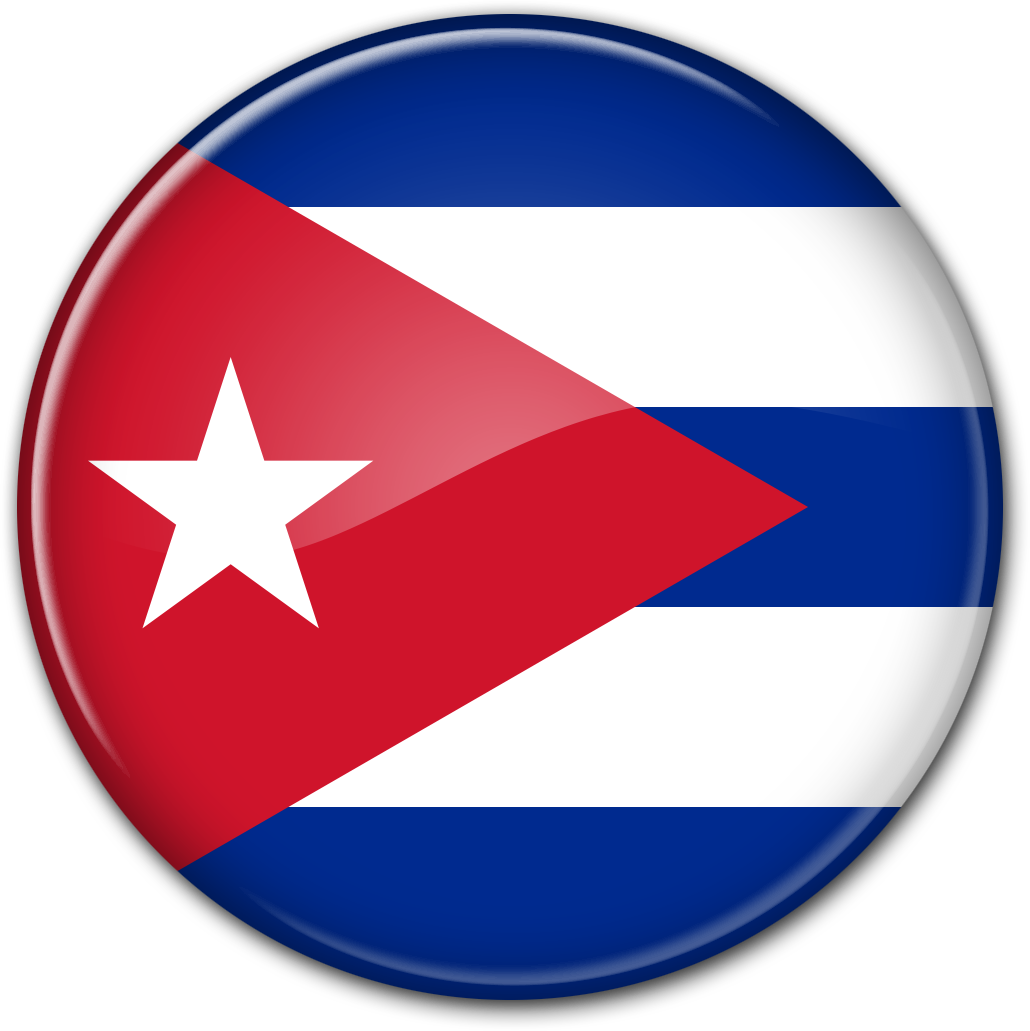 Round Flag Cuba - Puerto Rico Flag Icon (1030x1031)