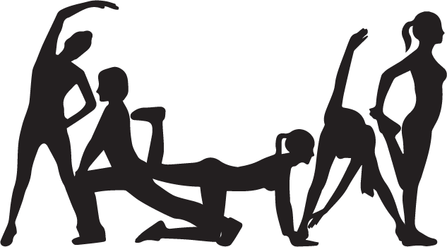 Memberships Eclipse Group Fitnesspng Clipart Royalty - Workout Group Silhouette (633x350)