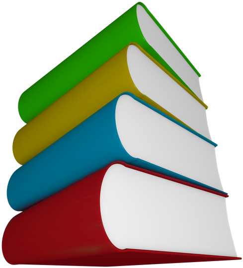Book Stack Four Textbooks Pile Blank - Law Rules And Regulations (543x550)