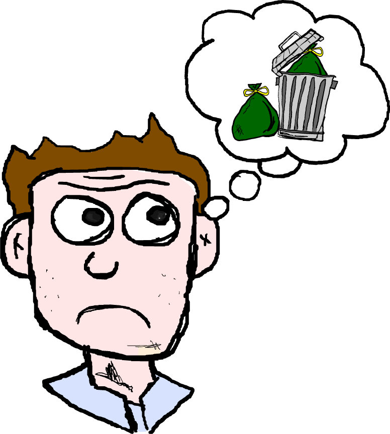 What If Negative Thoughts Really Stink - Negative Thinking Png (776x864)