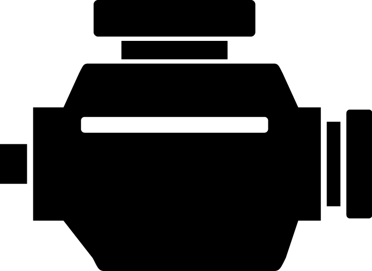 Engine Clipart Check Engine Light - Diesel Engine (736x537)