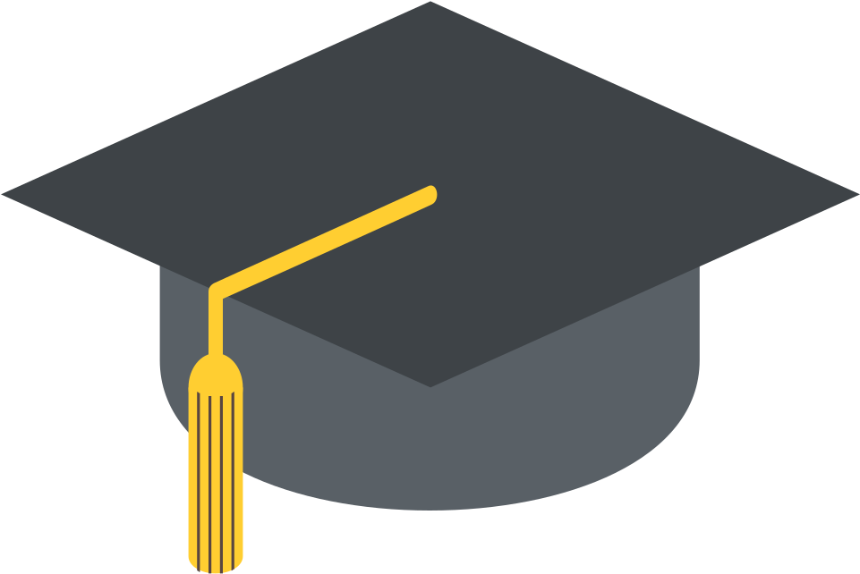 File Emojione 1f393 Svg Wikimedia Commons Graduation - Emoticon Gorro De Graduacion (1024x1024)