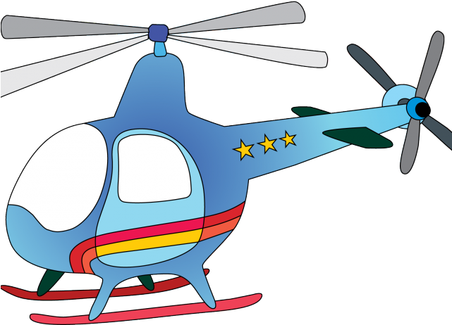 Flying Clipart Broken Plane - Transparent Background Helicopter Clipart (640x480)