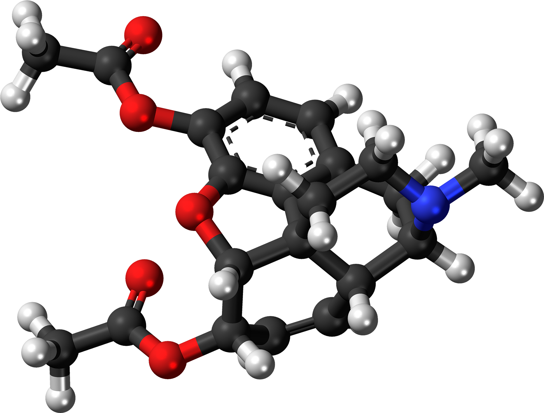 Heroin Molecule Ball - Heroin Molecule (2000x1550)