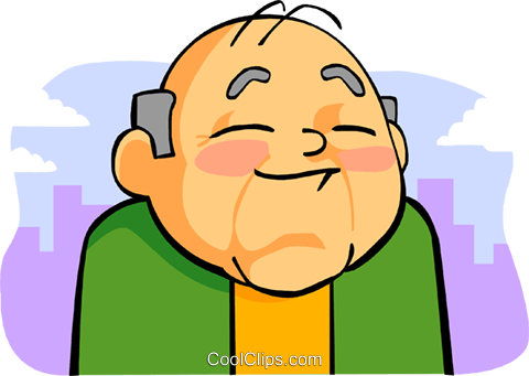 Old Man Royalty Free Vector Clip Art Illustration - Cartoon (480x341)