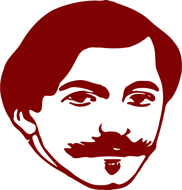 Computer Icons Man Face Silhouette Moustache - Face With Moustache Clipart (766x800)