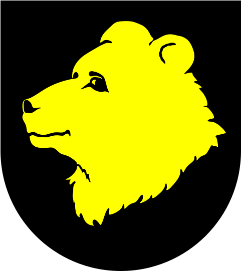 Otepää Municipality - Bear Head Coat Of Arms (490x550)