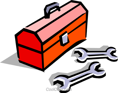 Toolbox Royalty Free Vector Clip Art Illustration -indu0490 - Draw A Tool Box (480x379)