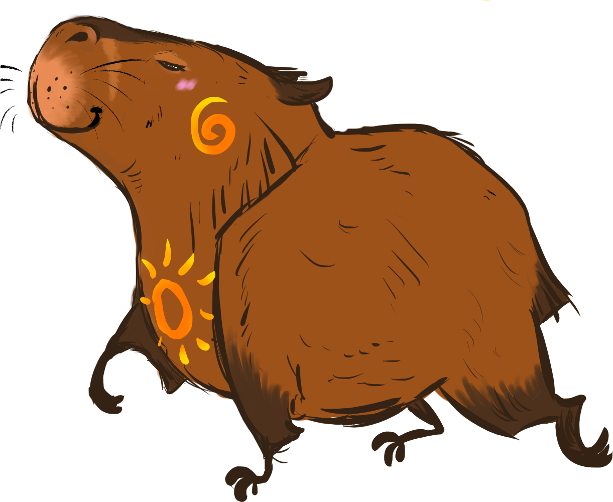 Rosalind The Capybara [sona] - Work Of Art (1240x1021)