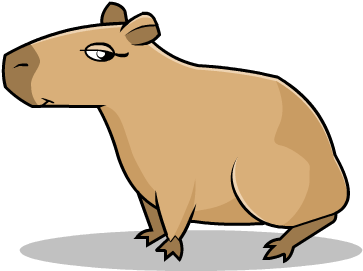 Clipart Royalty Free Capivara By Fificat Deviantart - Capybara Clipart Png (550x400)