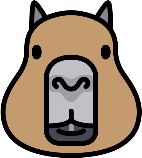 Beaver Png File - Capybara Vector (512x512)