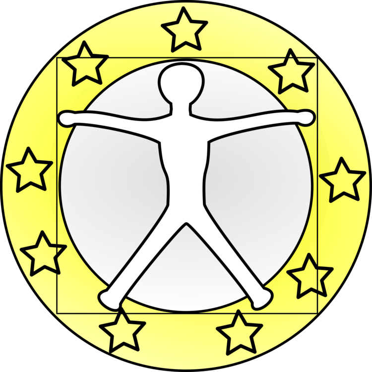 Euro Sign Currency Symbol Coin Money - Clip Art (750x750)