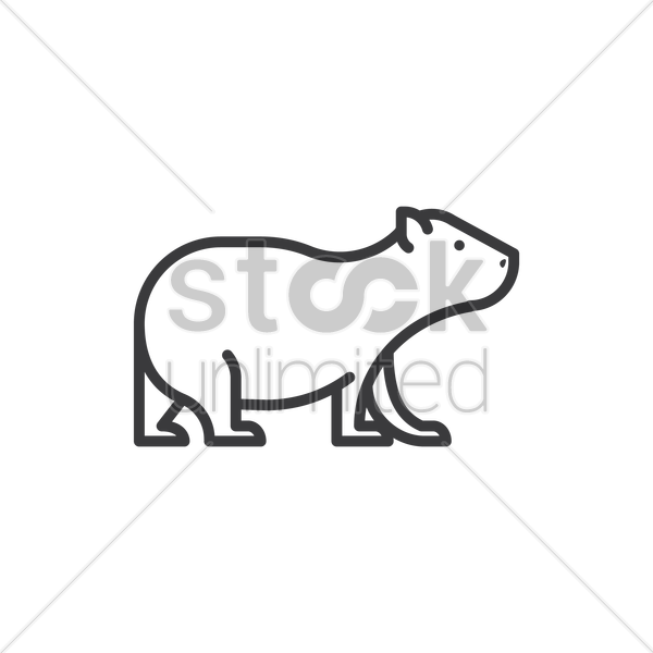 Capybara Clipart Transparent - Capybara Vector (600x600)