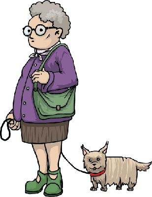 Freeuse Lady Health And Physical - Clip Art Old Lady (309x399)