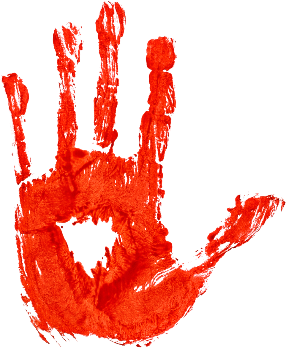 Bloody Hand Png Image Pngpix Home Clip Art Free Printable - Transparent Png Blood Hand Png (1000x1198)