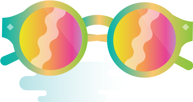 80's Vector Party Sunglasses Banner Royalty Free - Block Party Icon (671x371)