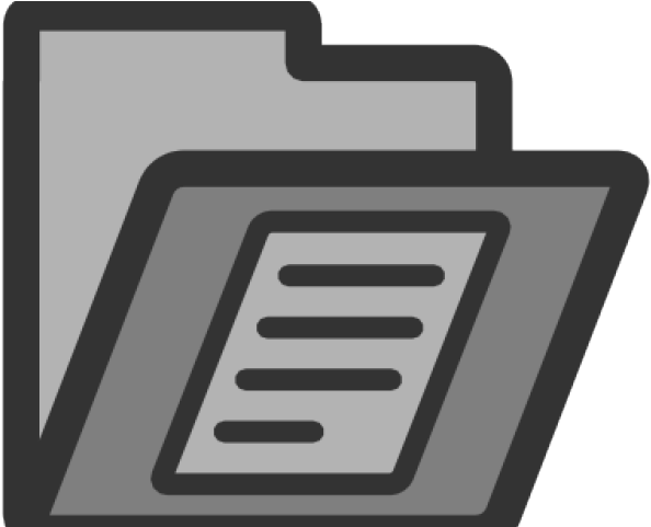 Document Folder Png Icon White (640x480)