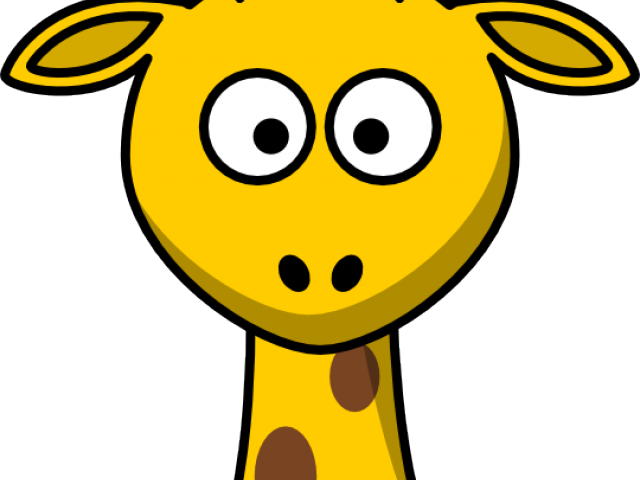 Face Clipart Giraffe - Giraffe Face Clip Art (640x480)